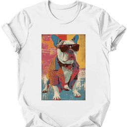 Bulldog Punk Dog T Shirt Gift For Dog Lover