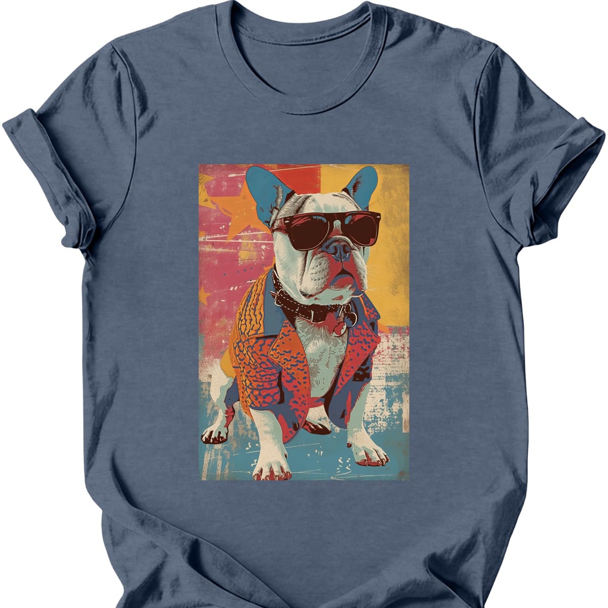 Bulldog Punk Dog T Shirt Gift For Dog Lover