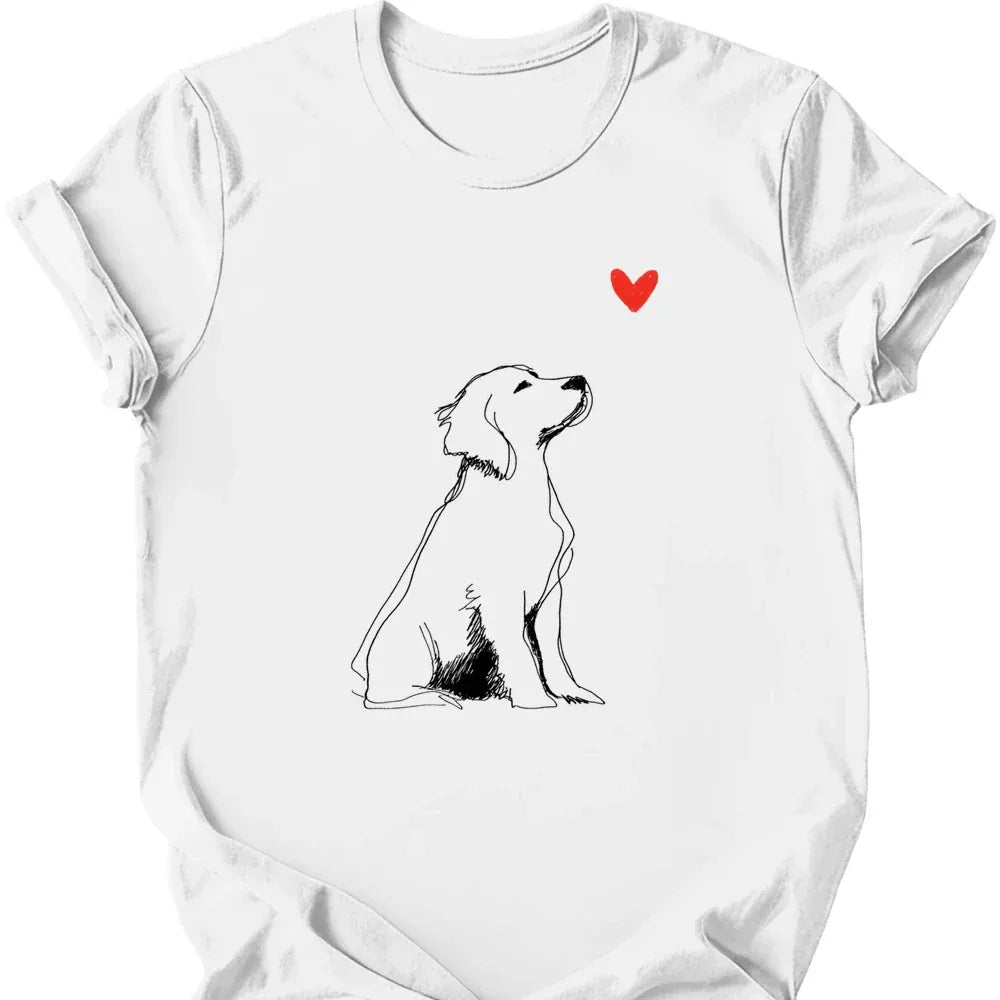 Brittany Sketch Dog T Shirt Gift For Dog Lover