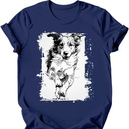 Brittany Running Dog T Shirt Gift For Dog Lover