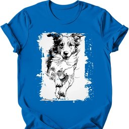 Brittany Running Dog T Shirt Gift For Dog Lover