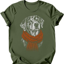 Catahoula Leopard Winter Dog T Shirt Gift For Dog Lover