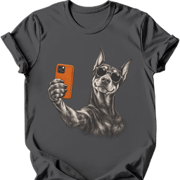 Doberman Selfie Dog T Shirt Gift For Dog Lover