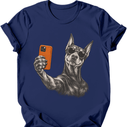 Doberman Selfie Dog T Shirt Gift For Dog Lover