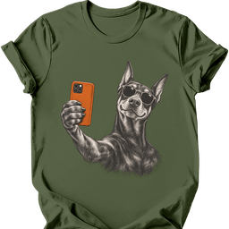 Doberman Selfie Dog T Shirt Gift For Dog Lover