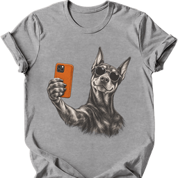 Doberman Selfie Dog T Shirt Gift For Dog Lover