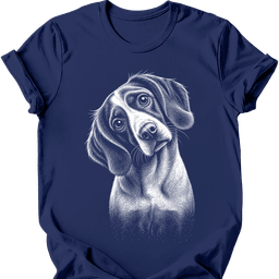 Brittany Spaniel Tilted Dog T Shirt Gift For Dog Lover