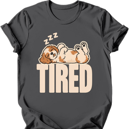 Cavachon Tired Dog T Shirt Gift For Dog Lover