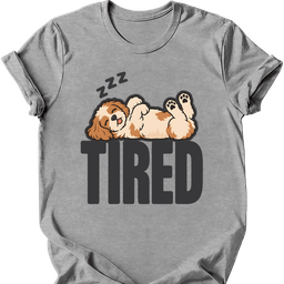 Cavachon Tired Dog T Shirt Gift For Dog Lover