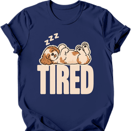 Cavachon Tired Dog T Shirt Gift For Dog Lover
