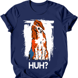 Brittany Spaniel Huh Dog T Shirt Gift For Dog Lover