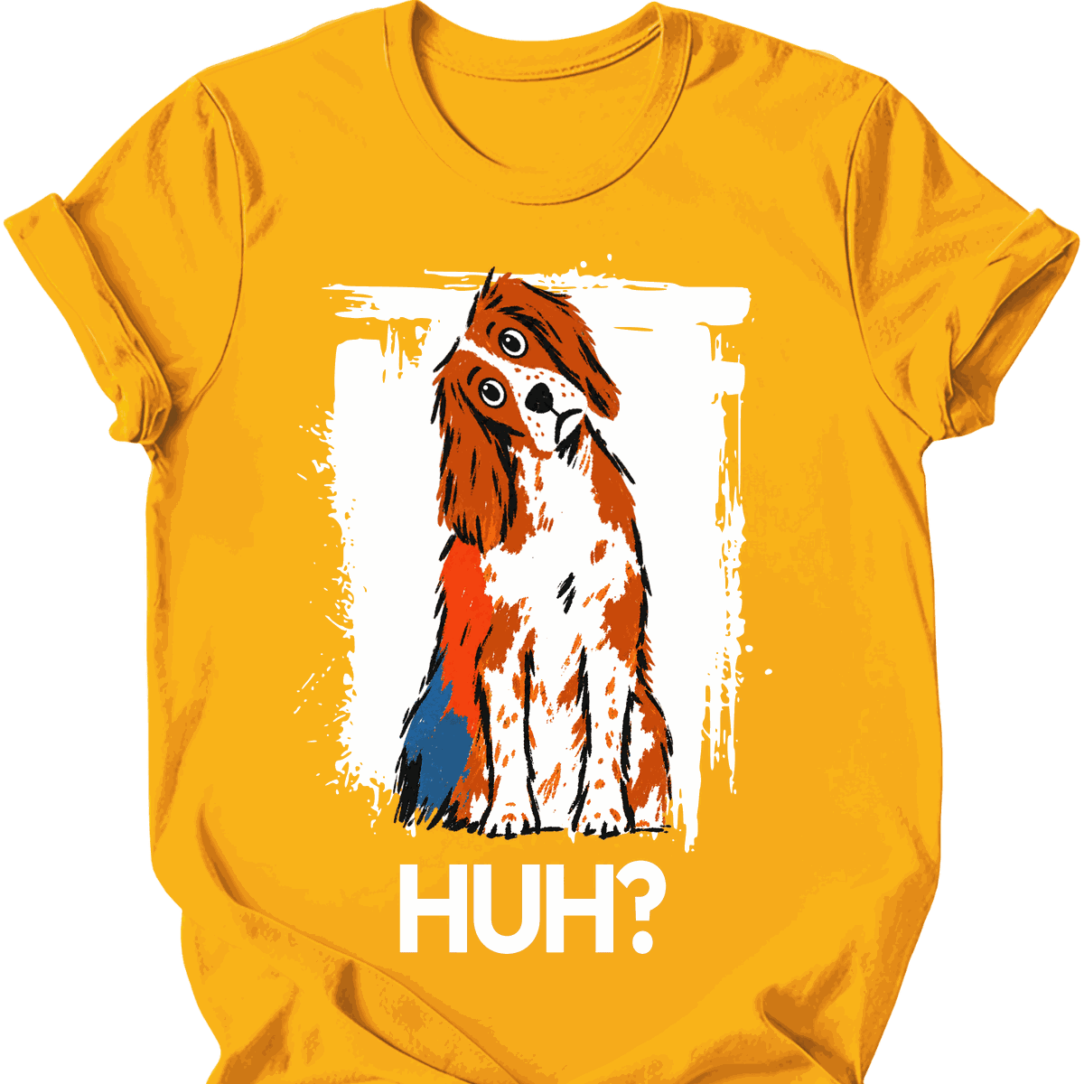 Brittany Spaniel Huh Dog T Shirt Gift For Dog Lover