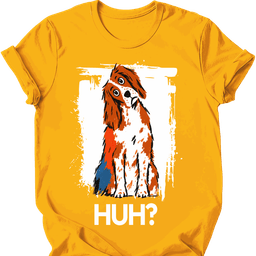 Brittany Spaniel Huh Dog T Shirt Gift For Dog Lover