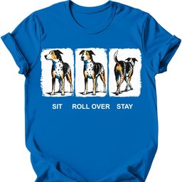 Catahoula Leopard Sit Roll Over Stay T Shirt Gift For Dog Lover
