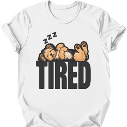 Morkie Tired Dog T Shirt Gift For Dog Lover