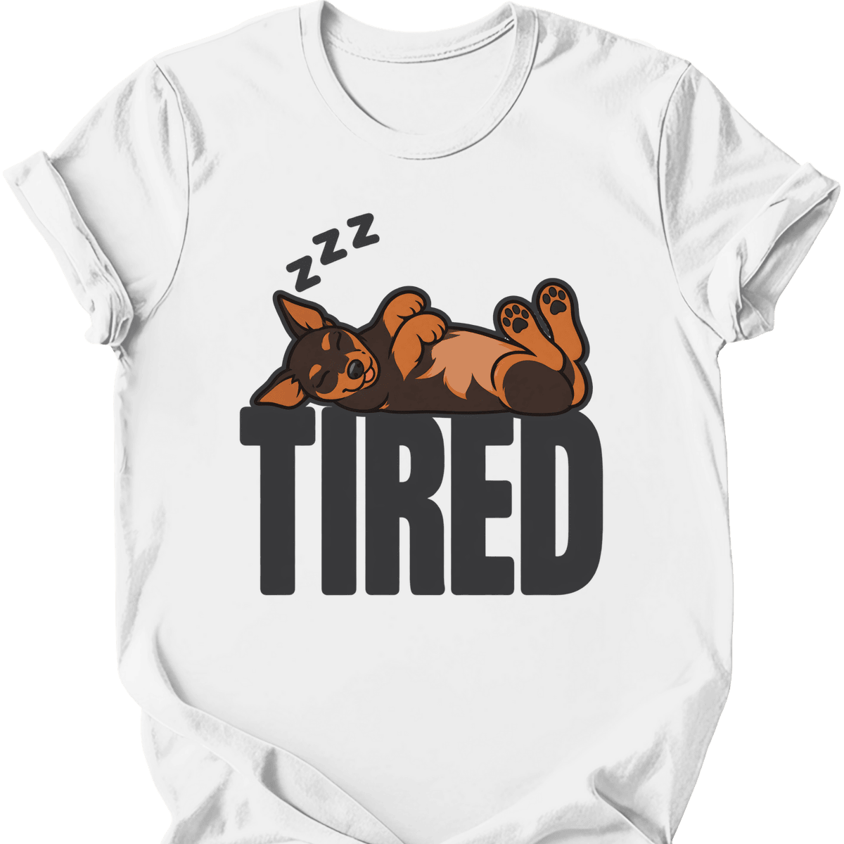 Miniature Pinscher Tired Dog T Shirt Gift For Dog Lover