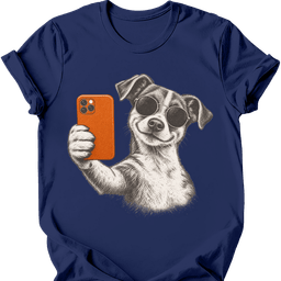Jack Russell Selfie Dog T Shirt Gift For Dog Lover