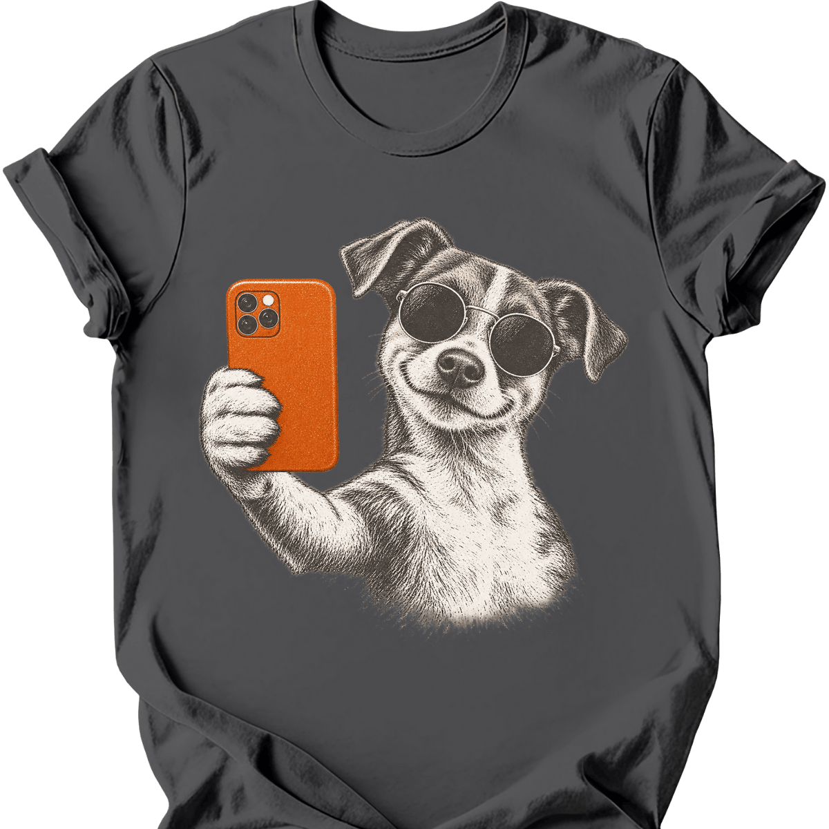 Jack Russell Selfie Dog T Shirt Gift For Dog Lover