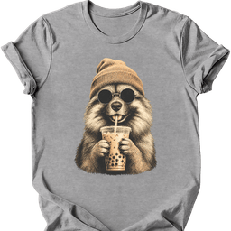 Keeshond Hipster Dog T Shirt Gift For Dog Lover