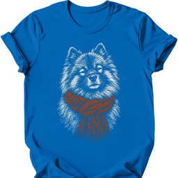 Keeshond Winter Dog T Shirt Gift For Dog Lover