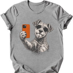 Irish Terrier Selfie Dog T Shirt Gift For Dog Lover