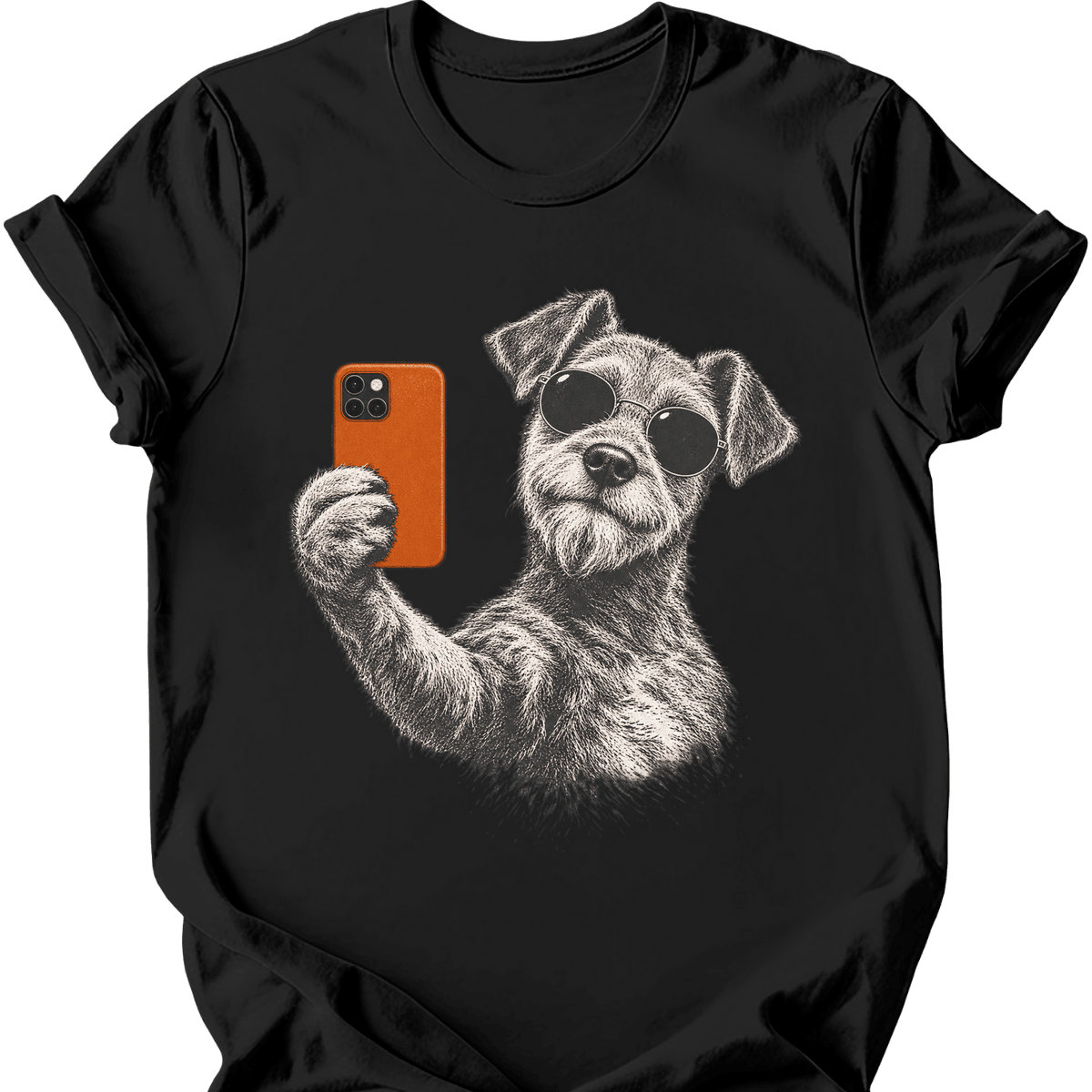 Irish Terrier Selfie Dog T Shirt Gift For Dog Lover