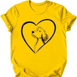 Goldendoodle Heart Dog T Shirt Gift For Dog Lover