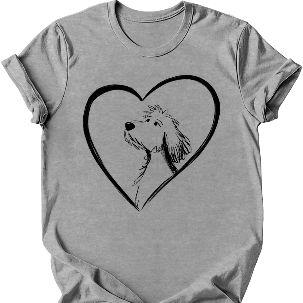 Goldendoodle Heart Dog T Shirt Gift For Dog Lover