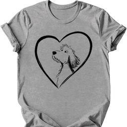 Goldendoodle Heart Dog T Shirt Gift For Dog Lover