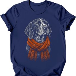 German Shorthaired Pointer Winter Dog T Shirt Gift For Dog Lover