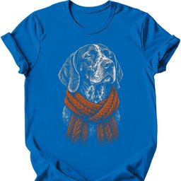 German Shorthaired Pointer Winter Dog T Shirt Gift For Dog Lover