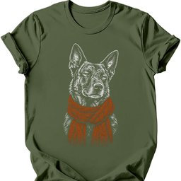 Dutch Shepherd Winter Dog T Shirt Gift For Dog Lover