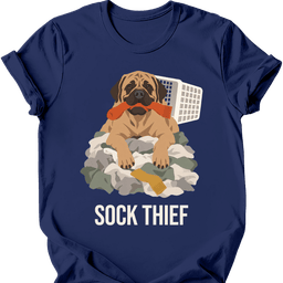 Mastiff Sock Thief T Shirt Gift For Dog Lover