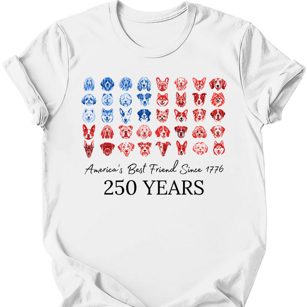 Dogs And Stripes T Shirt Gift For Dog Lover