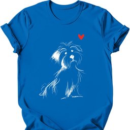 Havanese Sketch Dog T Shirt Gift For Dog Lover