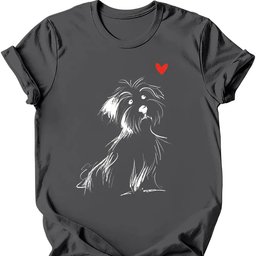 Havanese Sketch Dog T Shirt Gift For Dog Lover