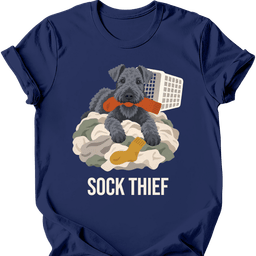Kerry Blue Terrier Sock Thief T Shirt Gift For Dog Lover