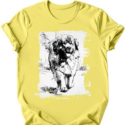 Newfoundland Running Dog T Shirt Gift For Dog Lover