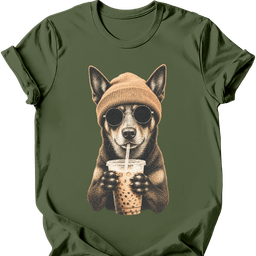 Kelpie Hipster Dog T Shirt Gift For Dog Lover