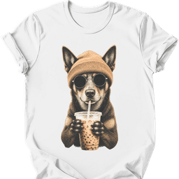 Kelpie Hipster Dog T Shirt Gift For Dog Lover