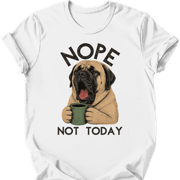 Mastiff Not Today T Shirt Gift For Dog Lover