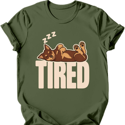Kelpie Tired Dog T Shirt Gift For Dog Lover