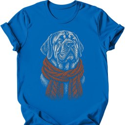 Mastiff Winter Dog T Shirt Gift For Dog Lover