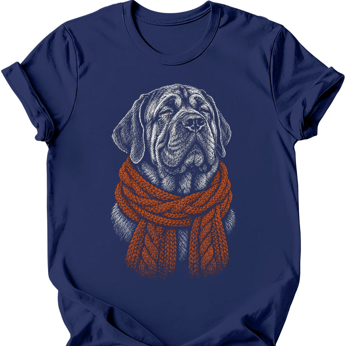 Mastiff Winter Dog T Shirt Gift For Dog Lover
