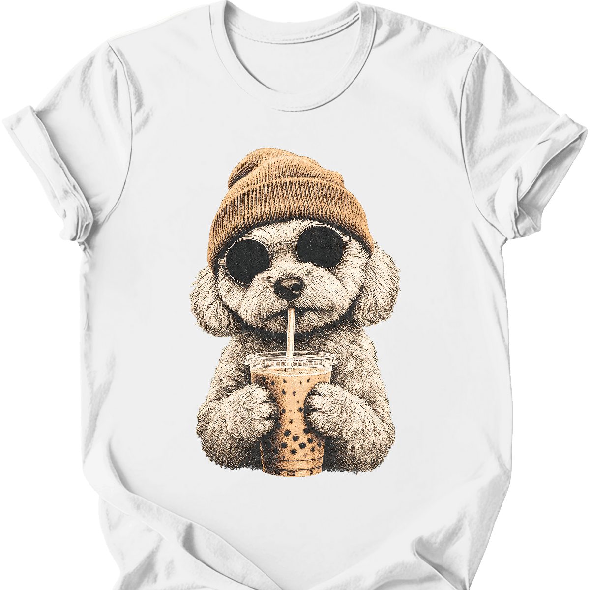 Maltipoo Hipster Dog T Shirt Gift For Dog Lover
