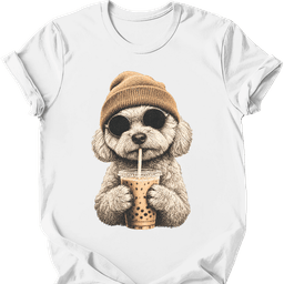 Maltipoo Hipster Dog T Shirt Gift For Dog Lover