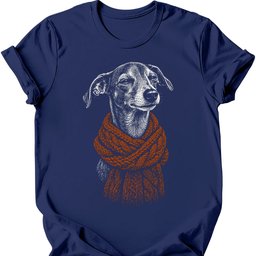 Italian Greyhound Winter Dog T Shirt Gift For Dog Lover