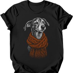 Italian Greyhound Winter Dog T Shirt Gift For Dog Lover