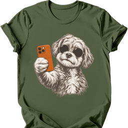 Maltipoo Selfie Dog T Shirt Gift For Dog Lover