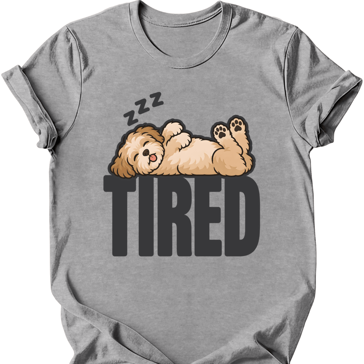 Maltipoo Tired Dog T Shirt Gift For Dog Lover